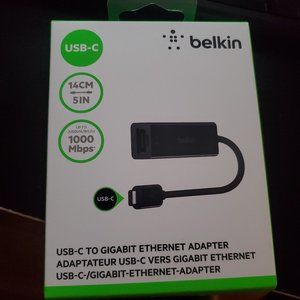 Belkin USB-C Gigabit Ethernet Adapter- New
